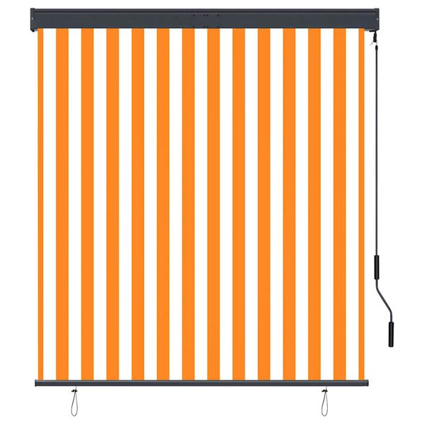 vidaXL Outdoor Roller Blind 140x250 cm White and Orange