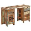 vidaXL Pedestal Desk Solid Wood Reclaimed 140x50x77 cm