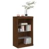 vidaXL Sideboard with LED Lights Brown Oak 60.5x37x100 cm