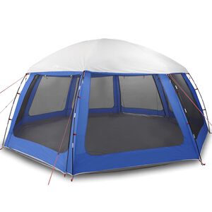 vidaXL Pool Tent with Removable Fly & Mesh Walls Azure Blue 612x612 cm