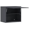 vidaXL Wall Cabinet for Garage with Gas-lift Door Anthracite