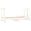 vidaXL Pull-out Day Bed without Mattress White 2x(90x190) cm