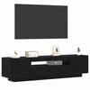 vidaXL TV Cabinet Black 160 x 35 x 40 cm Engineered Wood