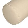 vidaXL Bolster Pillows 2 pcs Cream Ø 25 x 70 cm Fabric