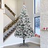 vidaXL Artificial Pre-lit Christmas Tree with Ball Set Green 400 cm