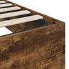 vidaXL Ottoman Bed Frame Smoked Oak 203 x 180 x 25 cm Chipboard