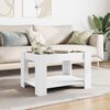 vidaXL Coffee Table with LED White 73x53x45 cm Engineered Wood