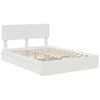 vidaXL Storage Bed with Headboard White 140 x 200 cm Engineered Wood