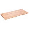 vidaXL Table Top Light Brown 100x50x2 cm Treated Solid Wood Oak