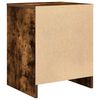 vidaXL Bedside Cabinet with Drawer Smoked Oak 40x34x50 cm