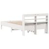 vidaXL Bed Frame without Mattress White 90x200 cm Solid Wood Pine