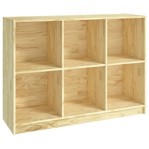 vidaXL Book Cabinet 104x33x76 cm Solid Pinewood