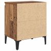 vidaXL Bedside Cabinet Old Wood 40 x 30 x 50 cm Engineered Wood