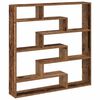 vidaXL Wall Cube Shelf 7 Compartments Old Wood Engineered Wood