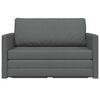 vidaXL 2-Seater Folding Sofa Bed Dark Grey 124 x 71 x 78 cm Fabric