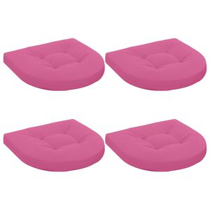 vidaXL 4-Piece Seat Cushions 4 pcs 100% Polyester Pink 40 x 40 x 5 cm