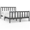 vidaXL Bed Frame without Mattress Grey 160x200 cm Solid Wood Pine