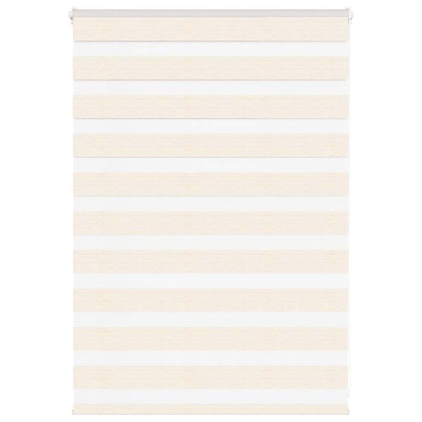 vidaXL Zebra Blind Marble Beige 105x100 cm Fabric Width 100.9 cm Polyester