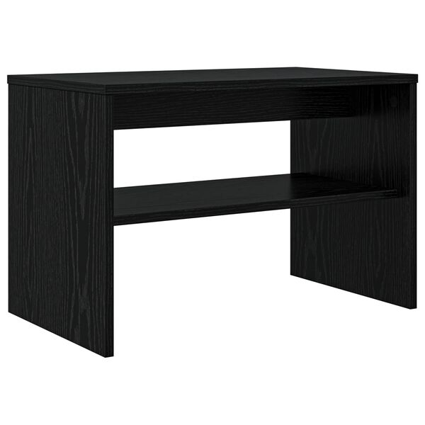 vidaXL TV Cabinet Black Oak 60 x 35 x 40 cm Engineered Wood