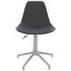 vidaXL Swivel Dining Chairs 4 pcs Light Grey PP