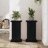 vidaXL Plant Stand Black Oak 33 x 33 x 60 cm Engineered wood