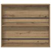 vidaXL Magazine Rack Artisan Oak 80 x 12 x 70 cm Engineered Wood