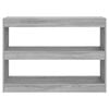 vidaXL Book Cabinet/Room Divider Grey Sonoma 100x30x72 cm