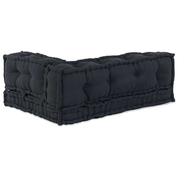 vidaXL Sofa Cushion 3 pcs Anthracite Fabric