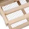 vidaXL Chicken Laying Nest 2 Compartments 63x40x65 cm Solid Pine Wood