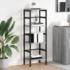 vidaXL Bookshelf Grey Sonoma 40 x 29.5 x 115 cm Engineered Wood