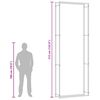 vidaXL Firewood Rack Matt Black 110x28x312 cm Steel