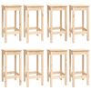 vidaXL 9 Piece Bar Set Solid Wood Pine