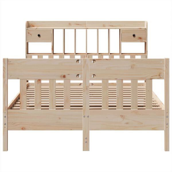 vidaXL Bed Frame without Mattress 140x200 cm Solid Wood Pine