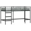 vidaXL Kids'Loft Bed Frame Black 74.5 x 190 cm Steel