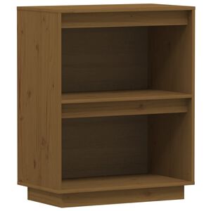 vidaXL Console Cabinet Honey Brown 60x34x75 cm Solid Wood Pine