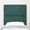 vidaXL Headboard with Headboard Dark Green 80 cm Faux Leather