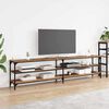 vidaXL TV Cabinet Old Wood 200 x 30 x 50 cm Engineered Wood and Iron