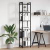 vidaXL Bookshelf Grey sonoma 40 x 30 x 189.5 cm Engineered Wood