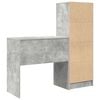 vidaXL Desk with Drawer 2 pcs Concrete Grey