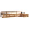 vidaXL Outdoor Sofa Set 5 pcs 4-Seaters Natural Solid Acacia Wood