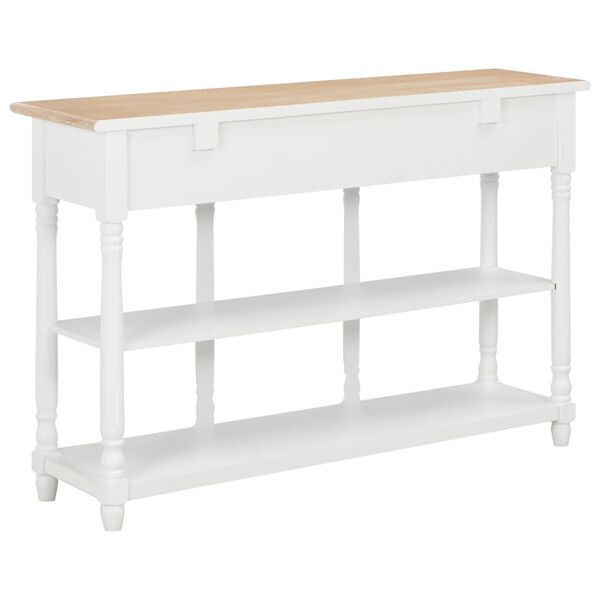 vidaXL Console Table White 120x30x76 cm MDF