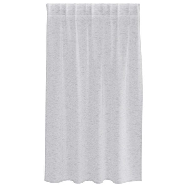 vidaXL Voile Curtain 2 pcs Light Grey 140 x 140 cm Polyester