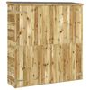 vidaXL Tool Shed | Brown | Solid impregnated pinewood | Large | Tool Shed