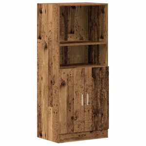 vidaXL Kitchen Cabinet Old Wood 57x41.5x131.5 cm Engineered Wood