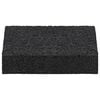 vidaXL Rubber Pad 25 pcs Black 9 x 6 x 2 cm Rubber