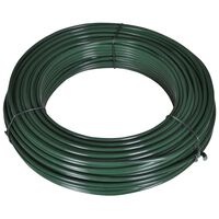 vidaXL Fence Span Wire 80 m 2.1/3.1 mm Steel Green