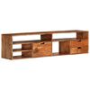 vidaXL TV Cabinet 140x30x35 cm Solid Acacia Wood