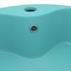 vidaXL Luxury Wash Basin with Overflow Matt Light Green 36x13 cm Ceramic