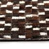 vidaXL Rug Genuine Leather Patchwork 160x230 cm Square Black/White