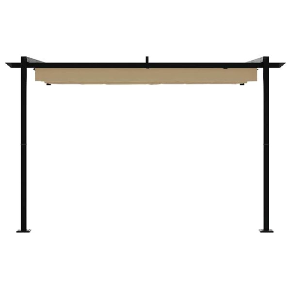 vidaXL Gazebo Taupe 300 x 300 x 200 cm Polyester